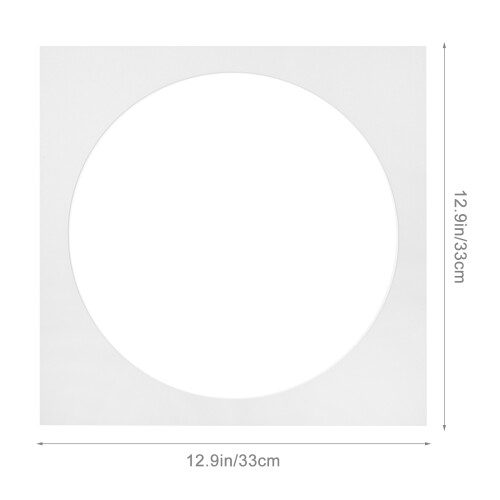 3Pcs White Paper Photo Frame Mats Pre-Cut for Artwork Display 1