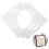 3Pcs White Paper Photo Frame Mats Pre-Cut for Artwork Display 5