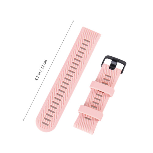Pink Silicone Watch Strap Durable Breathable Pc Material Band 2