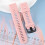 Pink Silicone Watch Strap Durable Breathable Pc Material Band 5