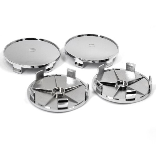 Τροχός ABS αυτοκινήτου 68mm, 4 τεμάχια ασημί 68mm 1