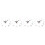 4Pcs Silver Acrylic Wall Clock Frameless Sticker DIY Home Office Decor 4
