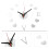 4Pcs Silver Acrylic Wall Clock Frameless Sticker DIY Home Office Decor 9