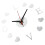 4Pcs Silver Acrylic Wall Clock Frameless Sticker DIY Home Office Decor 10