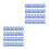 100 Pcs Plastic Key Tags ID Labels with Split Rings 5
