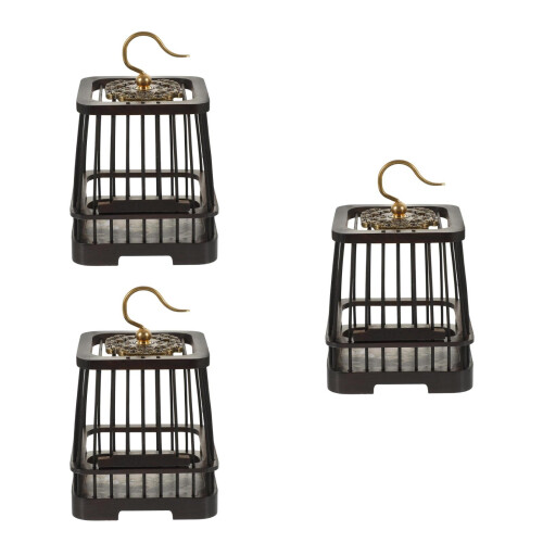 3Pcs Small Wooden Grasshopper Cage Practical Cricket Storage Basket 1