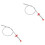 Set Of 2 Drain Dredging Tool Cleaning Kitchen Sink Drainer 2