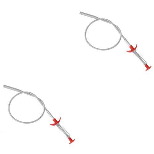 Set Of 2 Drain Dredging Tool Cleaning Kitchen Sink Drainer 1