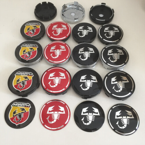 Ζάντα αυτοκινήτου Abarth,,Μαύρο καπάκι 56mm 2 1