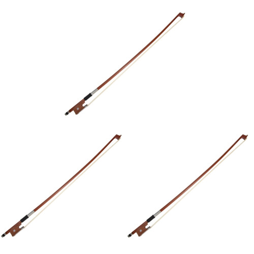 3Pièces Archets De Violon D'exercice Bois Equilibrés Couleurs Variées 1