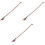 3Pièces Archets De Violon D'exercice Bois Equilibrés Couleurs Variées 3