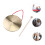 1Set Brass Copper Gong Hand Held Chinese Opera Percussion Instrument 2