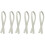 6Pcs White Leather Handbag Belt Thick Durable Tote Strap Replacement 4
