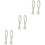 6Pcs White Leather Handbag Belt Thick Durable Tote Strap Replacement 5