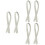 6Pcs White Leather Handbag Belt Thick Durable Tote Strap Replacement 6