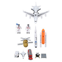 Space Shuttle Toy with Smooth Edges 1:72 Scale Realistic Alloy Rocket Ship Set