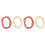 4 Pcs Bikini Chain Beach Waist Beads Double-String Red 2