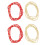 4 Pcs Bikini Chain Beach Waist Beads Double-String Red 5
