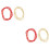 4 Pcs Bikini Chain Beach Waist Beads Double-String Red 6