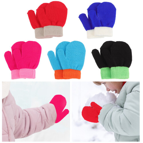 5 Paar Warme Kinder Winterhandschuhe Für Draußen 2
