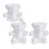 2 Pieces Bear Modeling DIY Mould For Flower Arranging Wedding Decor 3