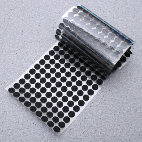 900Pcs Double Sided Black Dot Tape Hook Loop Tape Waterproof Adhesive 2