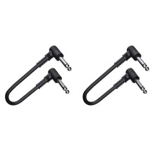 2 Stück Pedalkabel Musikinstrumente Patchkabel 15 cm E-Gitarre Effektkabel für Musikliebhaber Spielzubehör