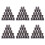 120 Paper Cups (9oz) - Plain Solid Colours Birthday Party Tableware Catering(Black) 1
