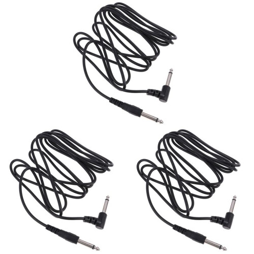 3X Gitarr AMP-Kabel 3Meter Elektrisk Patch-Sladd Gitarrförstärkare Förstärkare Gitarrkabel Elgitarrinstrument