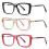 Women's Retro Oversized Square Reading Glasses 1.25x Blue Light Blocking 3 Colors 1