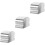 3Pièces Accessoires Rampe Inox Argent Pour Escalier Usage Domestique 2