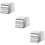 3Pièces Accessoires Rampe Inox Argent Pour Escalier Usage Domestique 3