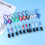 10Pcs Reel Pen with Carabiner Retractable Plastic Metal Assorted 8