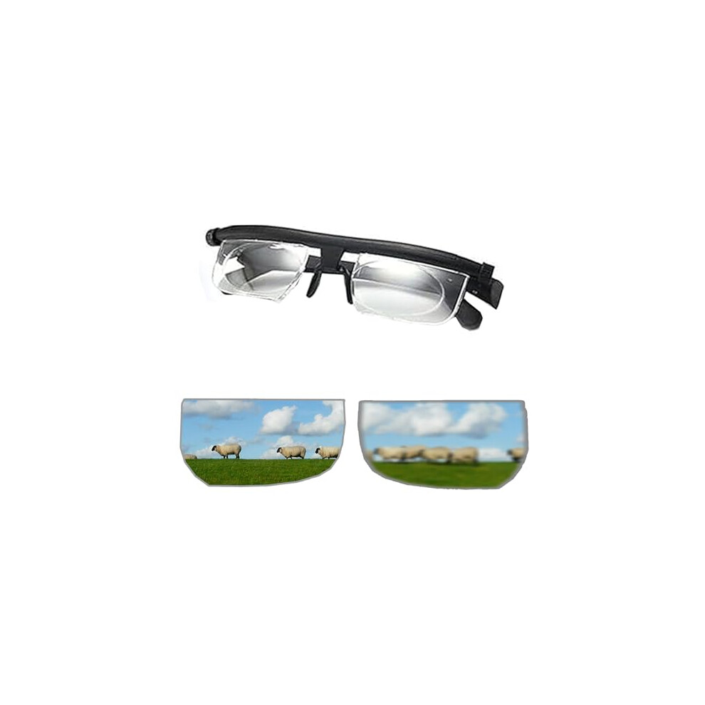 Adjustable Focus Glasses for Near and Far Vision One Size Fit Dial Vision Eyeglasses 1pcs