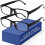 Reading Glasses 2.75x Blue Light Blocking UV Protection Rectangle Frame Readers 2 Pack 1