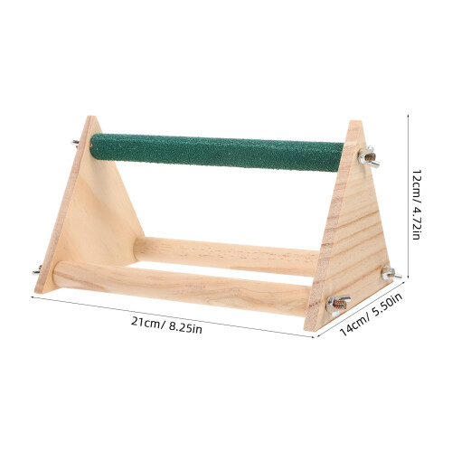 Tabletop Papageienständer Desktop Vogel Sitzstange Holz 1 Stück 2