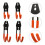 4Pcs Garage Wall Hooks Heavy Duty Orange Iron Ladder Tool Organizer 3