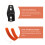 4Pcs Garage Wall Hooks Heavy Duty Orange Iron Ladder Tool Organizer 8