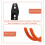 4Pcs Garage Wall Hooks Heavy Duty Orange Iron Ladder Tool Organizer 9