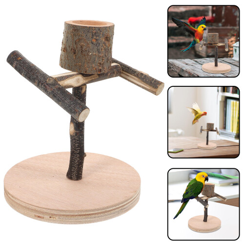 Bird Training Stand Tabletop Perch for Birdcage 2