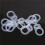 80 Pcs Button Silicone Ring Mam Pacifier Holder Mannequin Clip Adapter Transparent 2