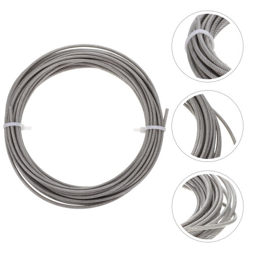 1Roll Câble Suspendu Acier Inoxydable Lampes Scène Argenté 1