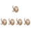 5Pcs Golden Wall Hole Covers ABS Decorative Plastic Cover with Hook 7