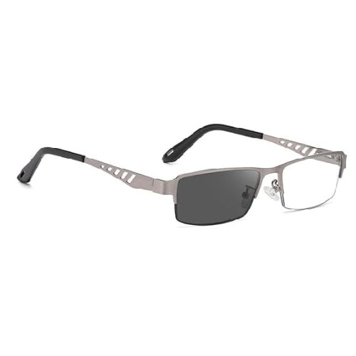 Men's Blue Light Blocking Reading Glasses 2.5 Gray Tint Single Vision for Work