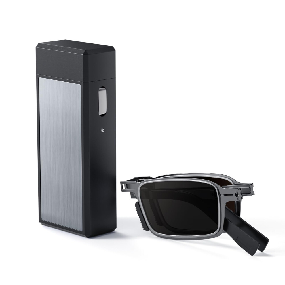 Black Reading Sunglasses 1.5X Uv400 Sun Readers Nonbifocal Foldable With Case For Outdoor Use