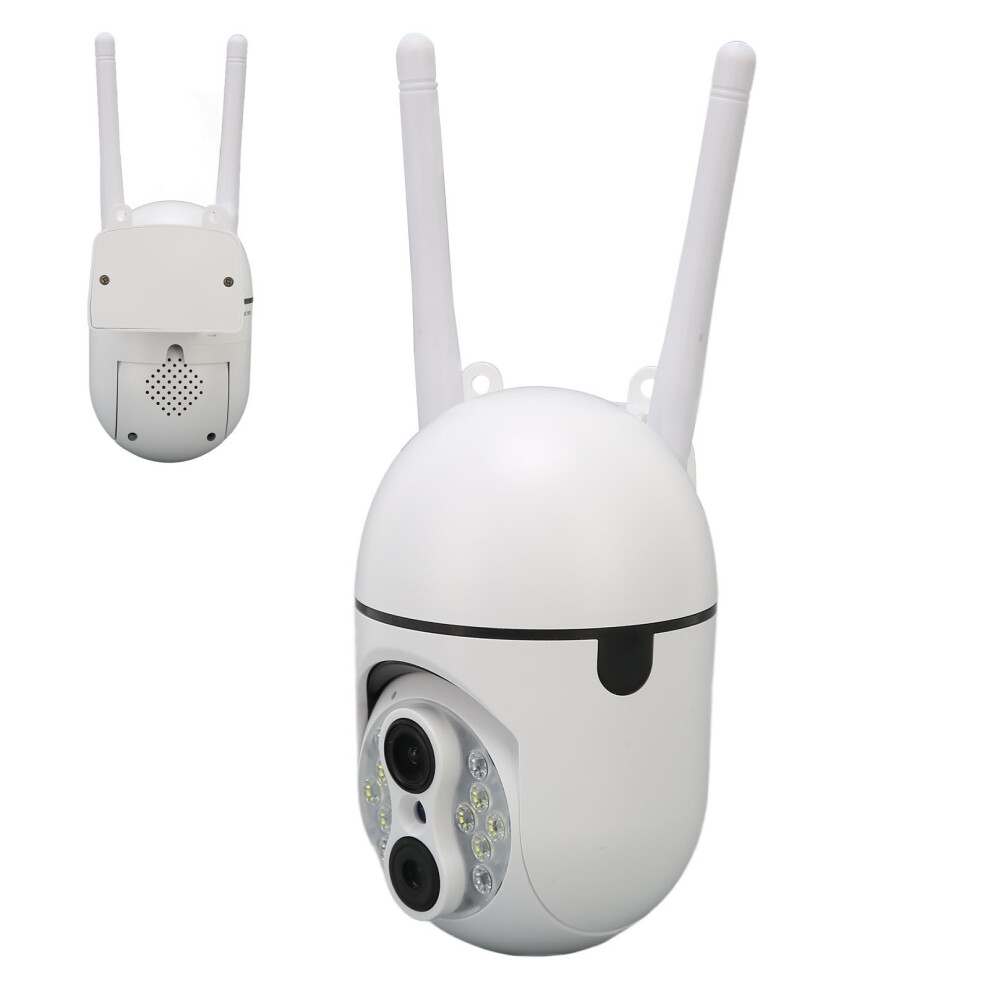 Dual Lens 1080P Hd Security Camera With Ptz, Night Vision, Wifi 4621388904917