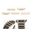 5Pcs Alloy Watch Strap Decorative Ring Band Charm 8