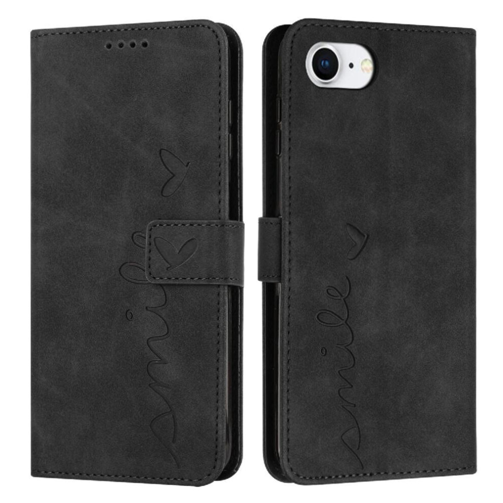 () Flip Case For Iphone 17E Pu Leather Card Insertion Kickstand Love Wallet Side Buckle 764563193004