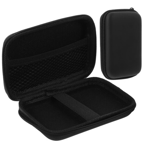 2Pcs Eva Nylon Wireless Mic Storage Bags Hard Protective Carrying Case 2