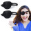 Eye Patch for Adults 2 Pack – 3D Contoured Adjustable Black Medical Eye Patch for Vision Therapy 1